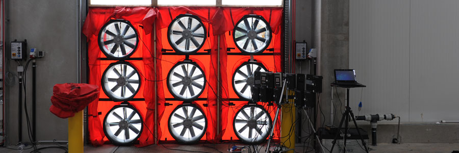 Fan integrity door fan integrity testing